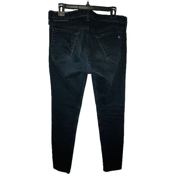 Rag & Bone Jeans Mens Black Fit 1 Extra Slim Straight Preppy Premium Denim 32x30 - Picture 4 of 16